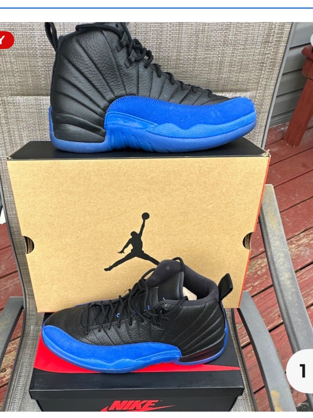 🔴 Jordan Air Jordan 12 Retro Game Royal Black/Blue